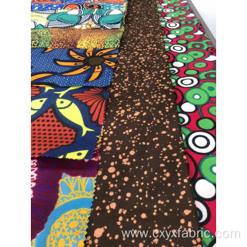 Polyester Africa wax print fabric